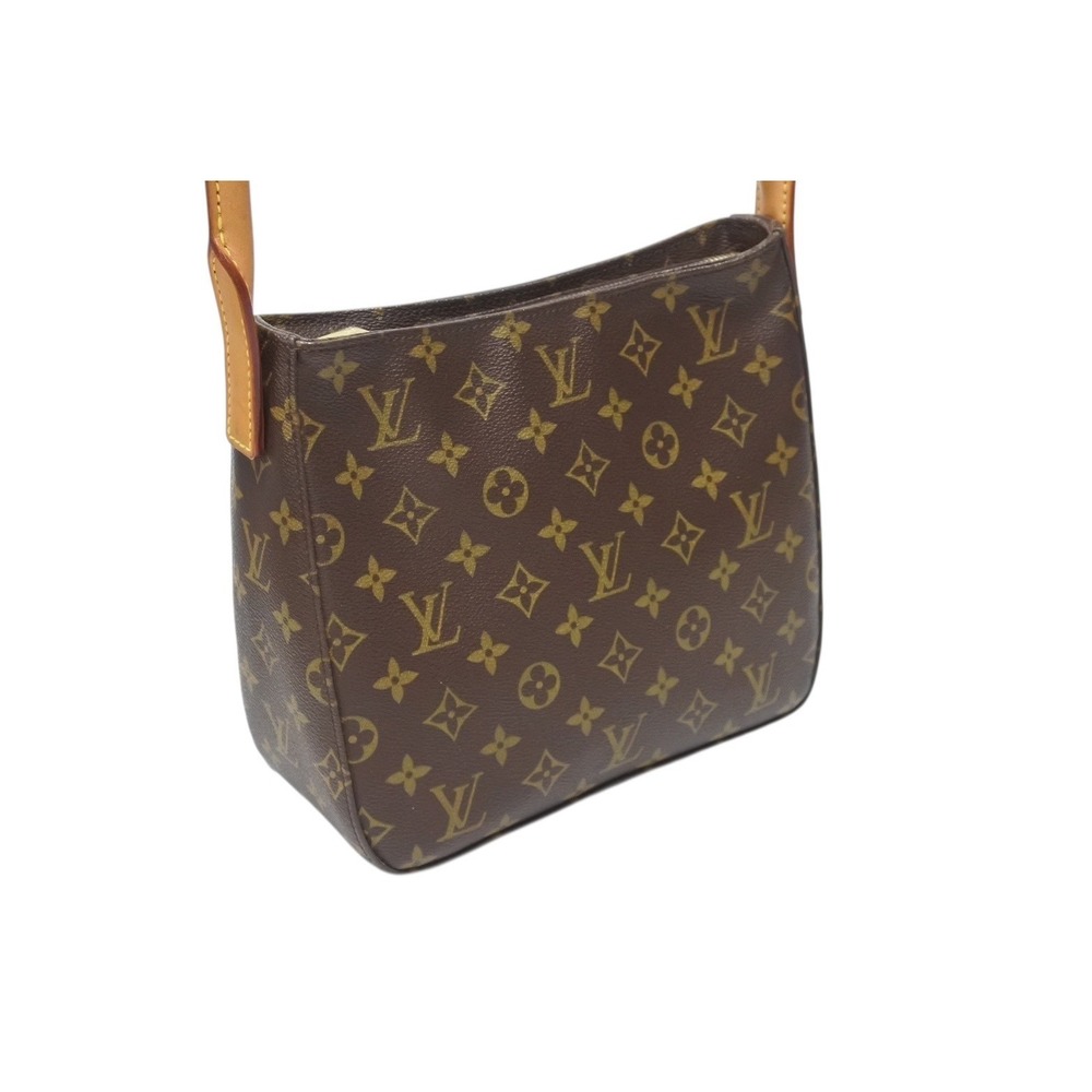 LOUIS VUITTON Looping Brown One Shoulder Hobo Bag Monogram Leather Brown - Picture 4 of 8